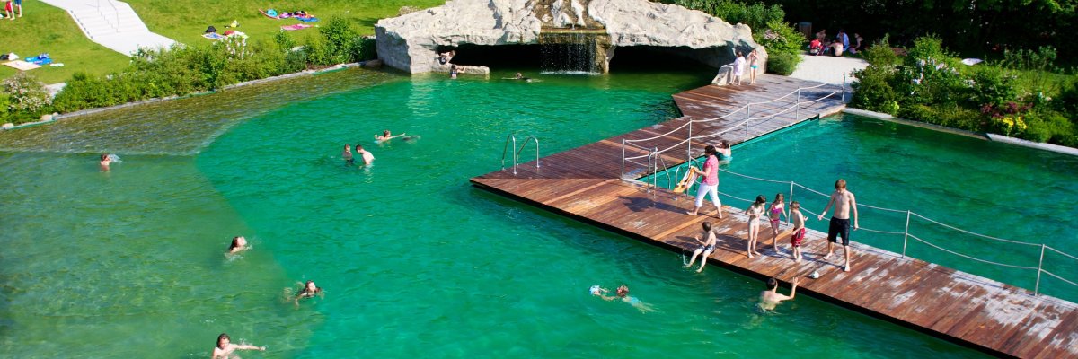 Naturbad von oben