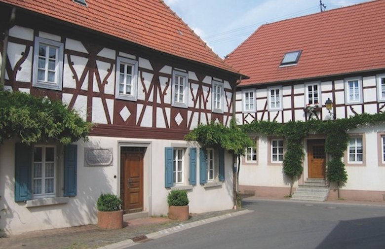 Der idyllische Ortskern in Sankt Alban