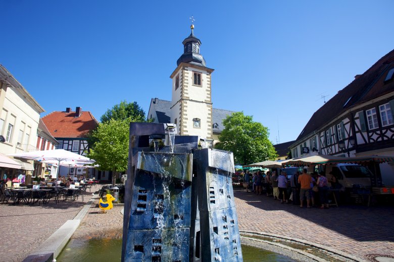 Der Marktplatz in Rockenhausen