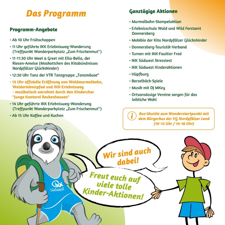 Flyer Innenseite des Familienfestes auf dem Stahlberg