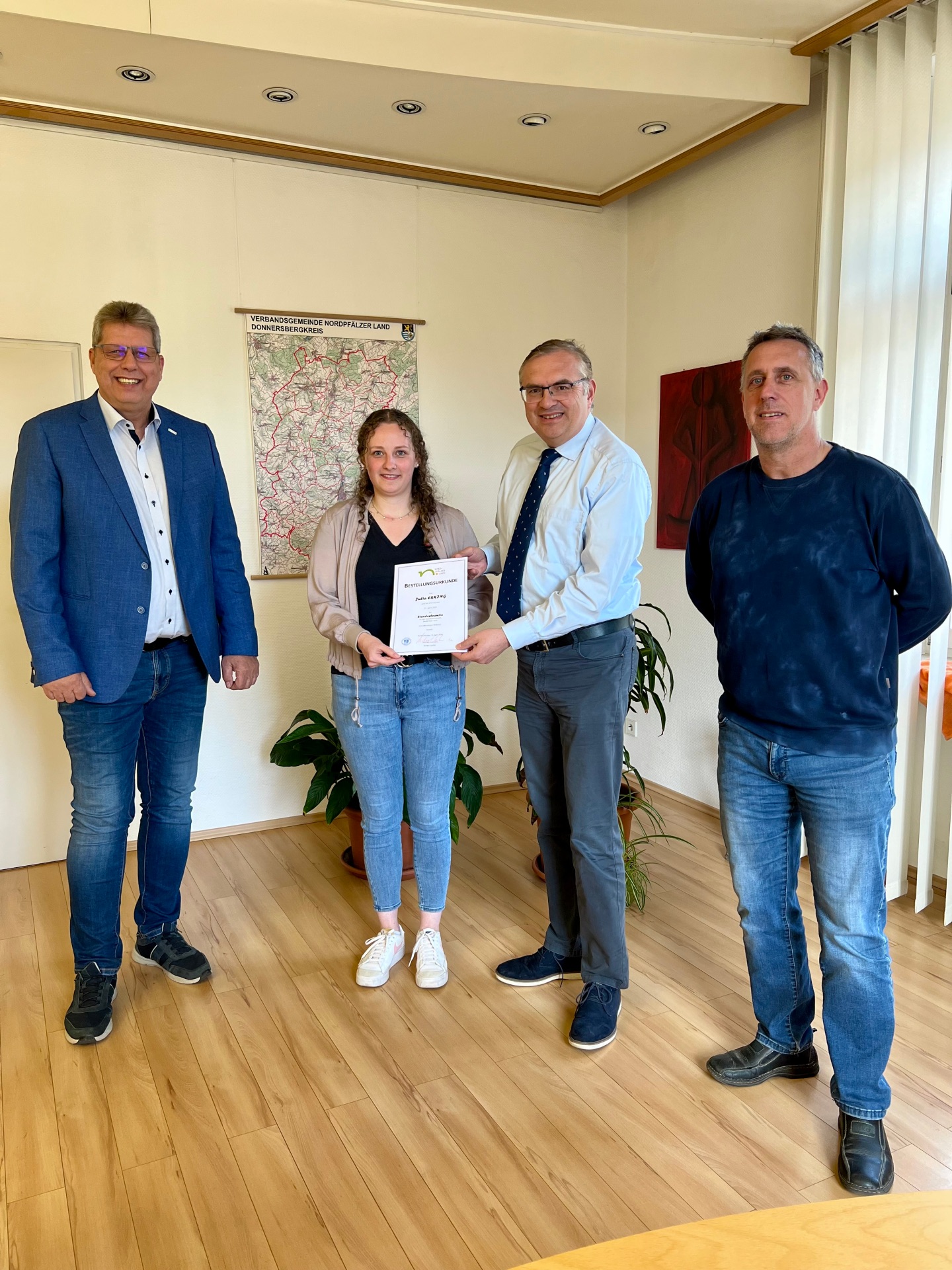 Foto neue Standesbeamtin bestellt VG Nordpfälzer Land
