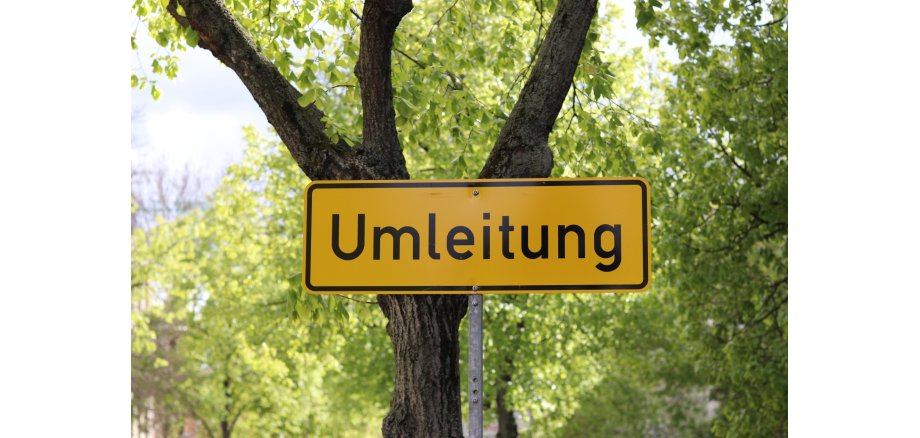 Umleitung. Symbolbild von Pixabay